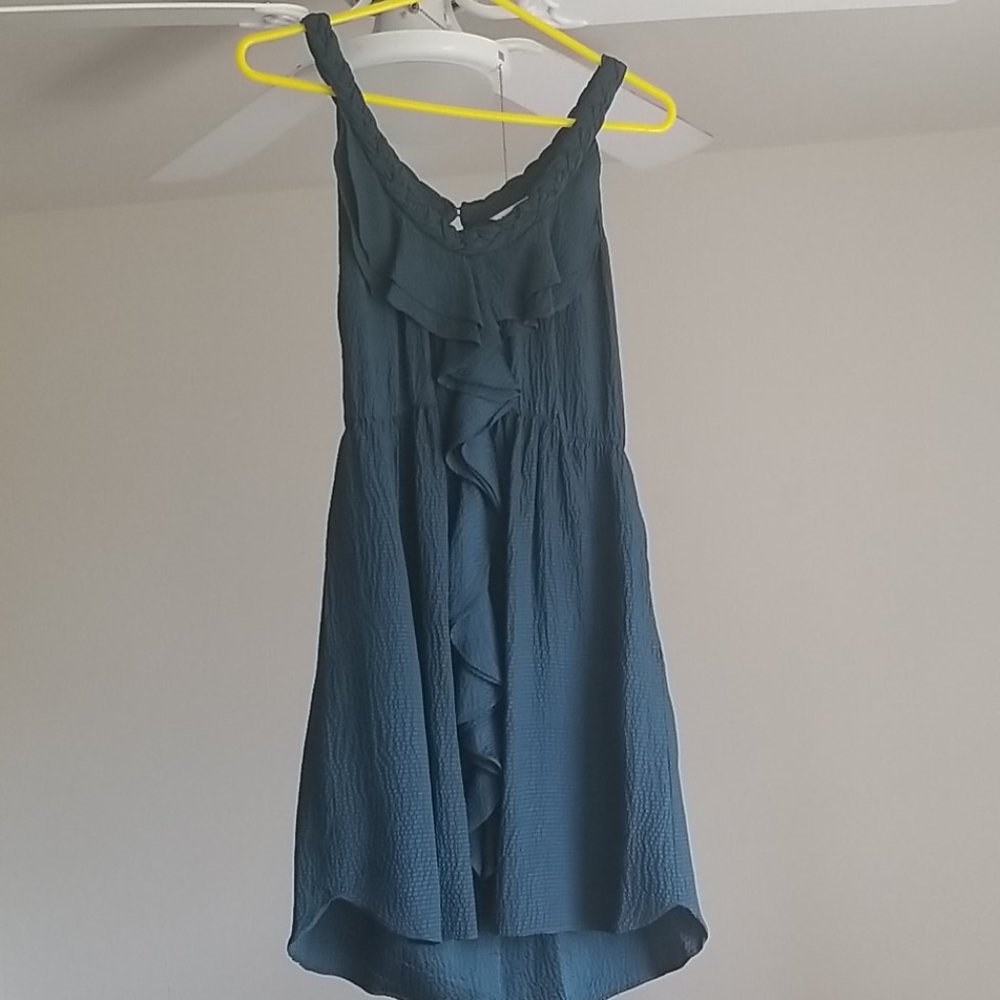 Green silk Rebecca Taylor dress